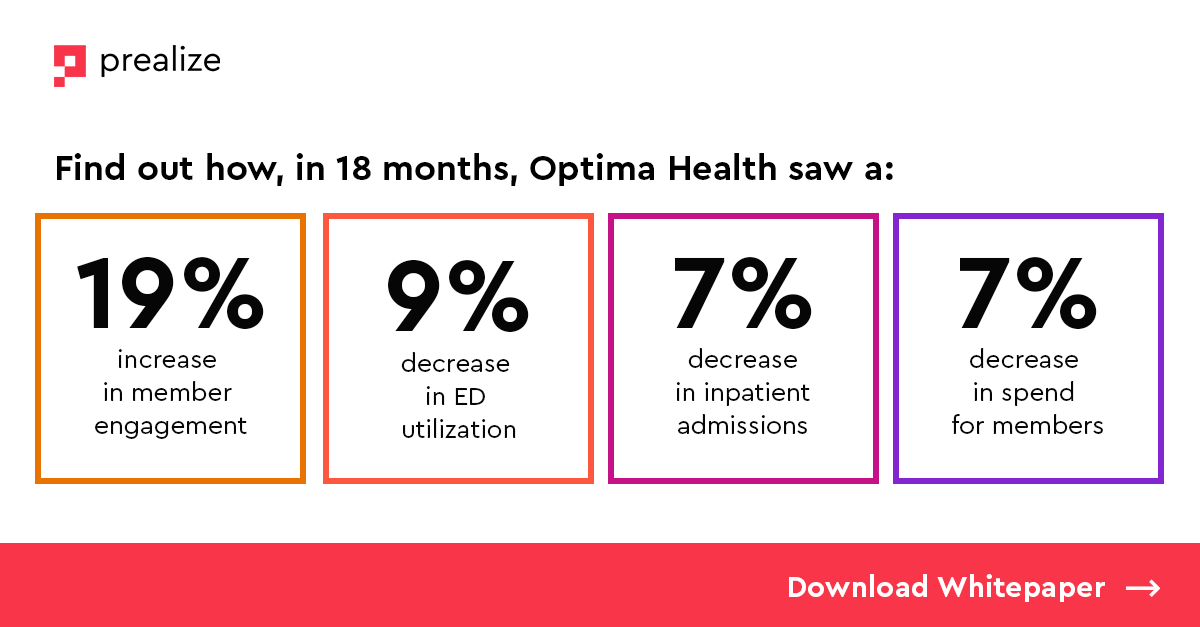 PrealizeHealth's tweet photo. Download our new report, “Changing the Trajectory: How Optima Health is Leveraging the Prealize Predictive Technology to Drive Proactive Care,” to learn how #OptimaHealth worked with us to identify at-risk members sooner and optimize engagement efforts: https://t.co/TF1SI7rVBy https://t.co/9QW43KY2Bl