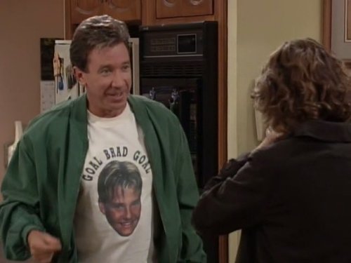 televisionaryZW's tweet photo. 4846. #HomeImprovement "Pump You Up" - Man, I could listen to #CaseySander talk all day. If I was the type to fake a voice to the world, that might be the one I'd pick. Goth mark! A solid, if predicable episode w/a fun Tool Time segment &amp; really weak B plot. (B) https://t.co/CYtAgh4K5w