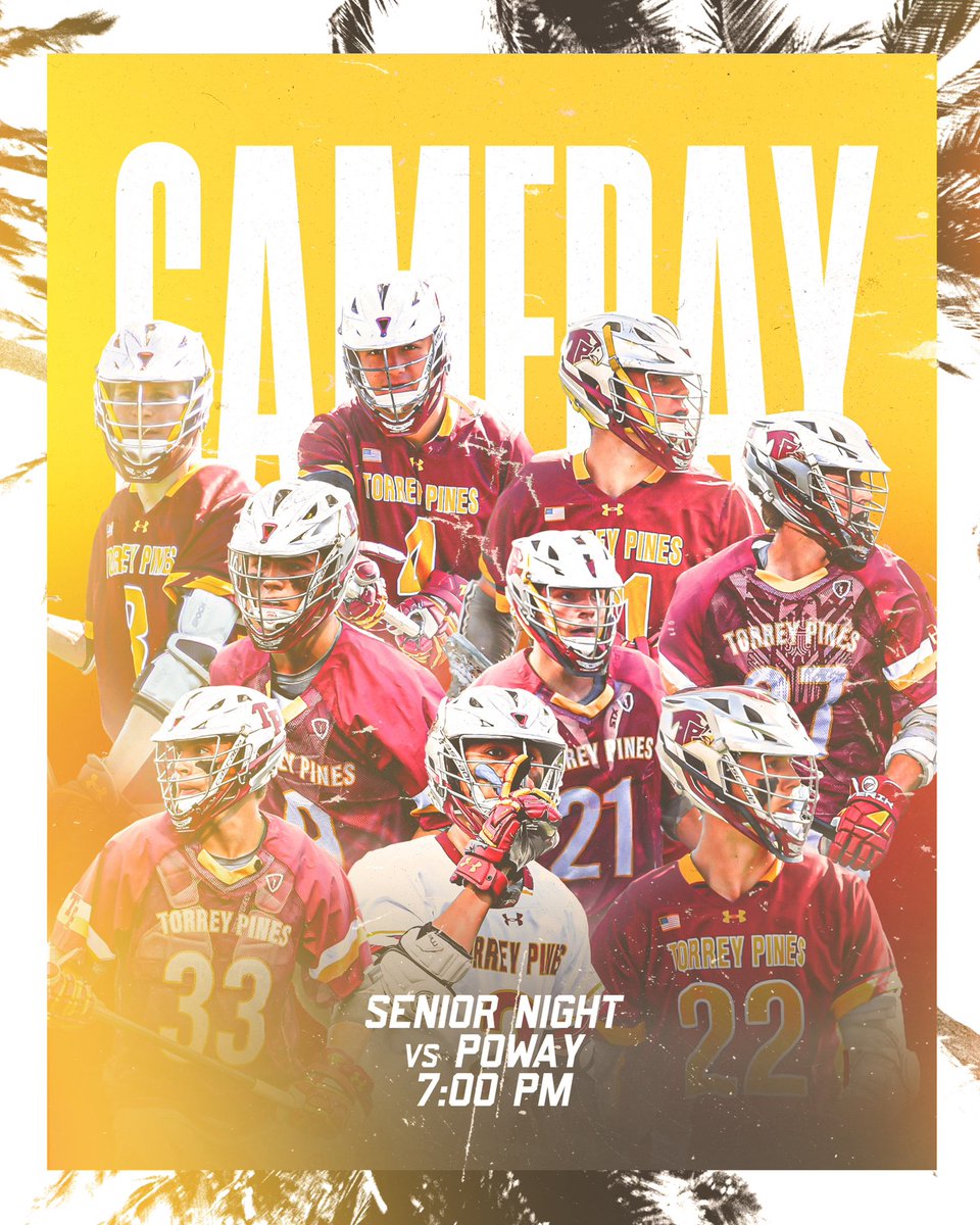 torreypineslax's tweet photo. GAMEDAY - Senior Night 
🆚 Poway (6-4)
⏰: 7pm
🏟: Ed Burke Stadium
JV plays at 5pm 
CV Falcons 3/4 play at Halftime https://t.co/vYZc43ghYu