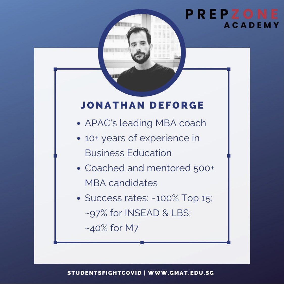 payitforward_in's tweet photo. Here’s your chance to work with the APAC’s leading MBA consultant, Jonathan Deforge @ 50% of his sticker price for the 4 school application package! The 50% payment goes towards COVID relief🙌🏻 #payitforward #covid #TogetherWeCan #mba #Academia #COVID19 https://t.co/4QavRceZWd