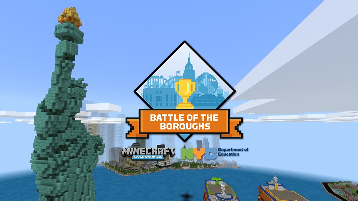 NYC Public Schools (@nycschools) on Twitter photo ๐ The #BattleOfTheBoroughs is on! Students are working hard to build sustainable and equitable solutions for NYC using <a href="/PlayCraftLearn/">Minecraft Education</a>. โ Learn more about the competition and join us live for the finals on June 11: schools.nyc.gov/minecraft | #MinecraftEdu ๐ The #BattleOfTheBoroughs is on! Students are working hard to build sustainable and equitable solutions for NYC using <a href="/PlayCraftLearn/">Minecraft Education</a>. โ Learn more about the competition and join us live for the finals on June 11: schools.nyc.gov/minecraft | #MinecraftEdu