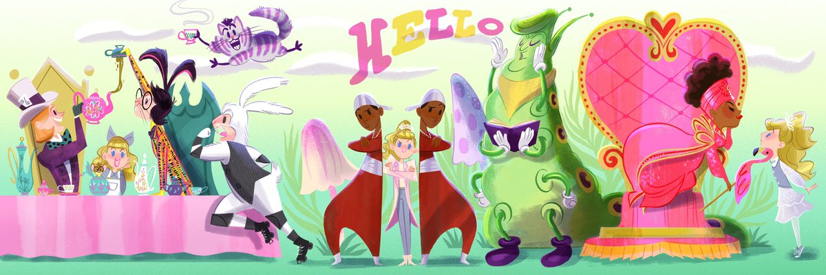 Here’s the full #adventuresinwonderland pic! #vintagedisney #elisabethharnois #90sdisney #nostaglia