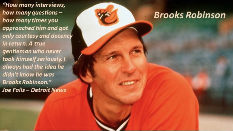  Another reason to celebrate today. Happy Birthday Brooks Robinson! 