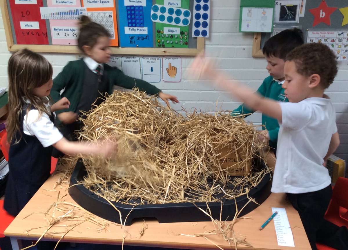 LochsidePS's tweet photo. #P1C read The 3 Little Pigs today then had a go at making some houses out of a variety of building materials, just like in the story! 🐷 🏠 https://t.co/2IEbwm1hVq