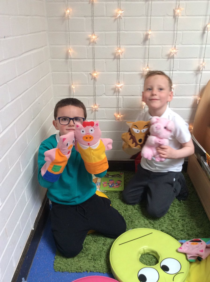 LochsidePS's tweet photo. #P1C read The 3 Little Pigs today then had a go at making some houses out of a variety of building materials, just like in the story! 🐷 🏠 https://t.co/2IEbwm1hVq