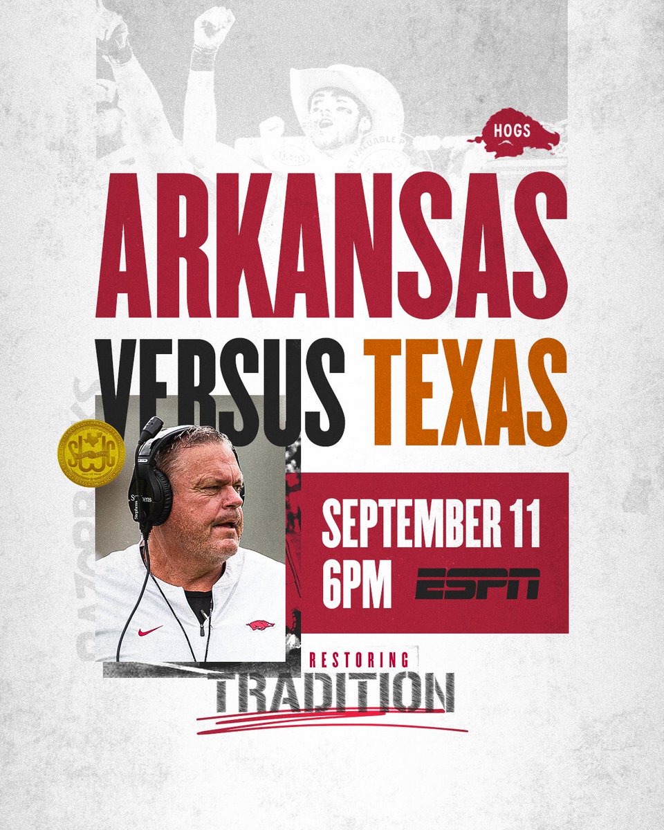 Hogs, Horns, primetime, <a href="/espn/">ESPN</a>... LET'S GOOOOOO!!!!!!!!!!!!!!!!