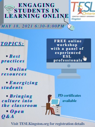 zoom.us/webinar/regist…
Click here to register for the free event tonight! 
@TESLOntario <a href="/TESLKingston/">TESL Kingston</a>