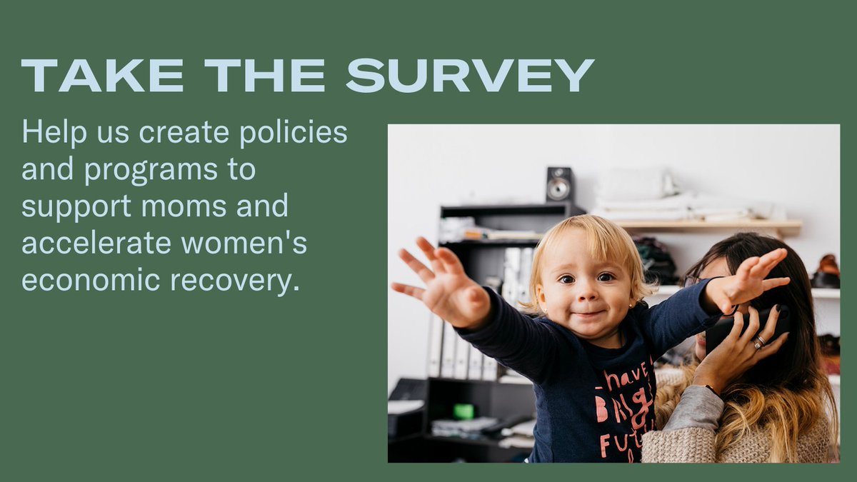 reshmasaujani's tweet photo. Moms, we need your input!
We’re launching a survey on what “mom-friendly” solutions working moms want from their employers. We'll use the data to inform the solutions we put forward in a playbook for companies to better support moms.
Got 10 minutes?
https://t.co/LC7ZYEEYKx https://t.co/Eip0ALn0On