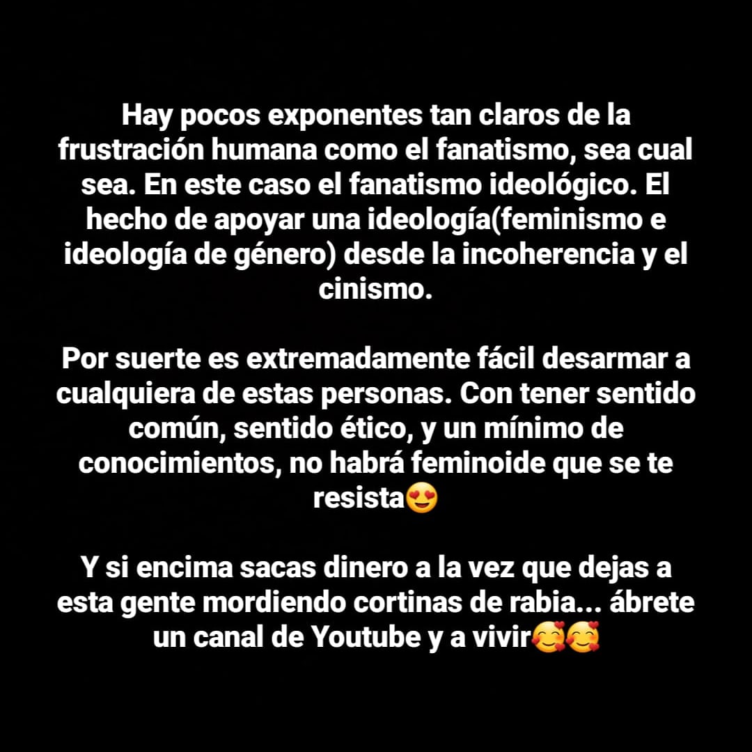 El feminismo en España es cáncer