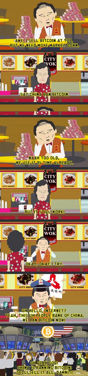Stupid #China FUD on #Bitcoin again.