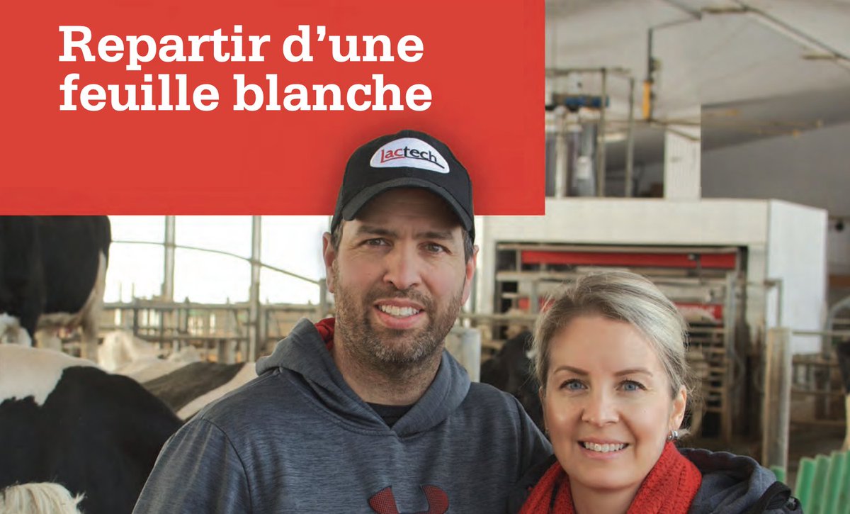 À lire 👉🏼 bit.ly/3eUXnNx
À peine trois ans après avoir acquis leur ferme, Jessie Caron et Martin Bard ont perdu étable, silos et troupeau dans un incendie. Quinze mois plus tard, ils avaient redémarré. Histoire d’une passion.