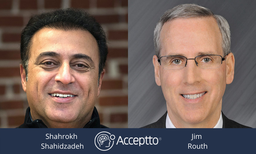 AccepttoCorp's tweet photo. Going live at 12:45pm PT, join us https://t.co/mbmuBjoKay - Acceptto’s CEO, Shahrokh Shahidzadeh and hall of fame CISO, Jim Routh will be discussing Continuous, Behavioral based Authentication with @ISMG_News  #rsac21 #rsac #rsaconference https://t.co/nMMkO9ycs2
