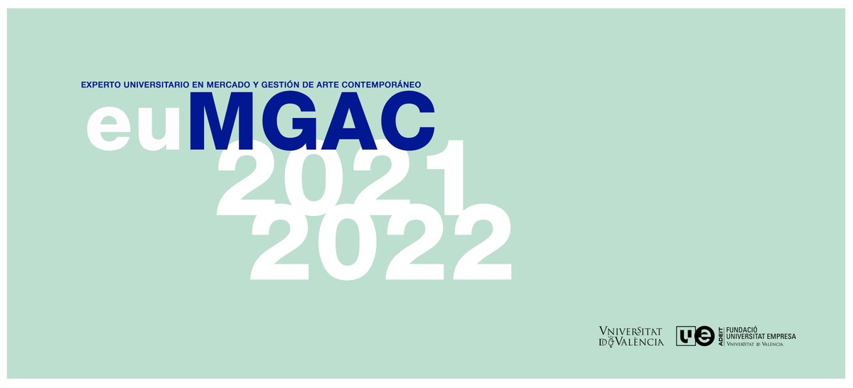 La <a href="/UV_EG/">Universitat València</a> lanza la 2ª edición del Posgrado “Experto Universitario en Mercado y Gestión de Arte Contemporáneo”.  
Tras el éxito de la 1ª edición, con formación integral, innovadora e internacional, anunciamos la 2ª edición.

#FuturoconArte #euMGAC

👉info: bit.ly/euMGACPosgrado