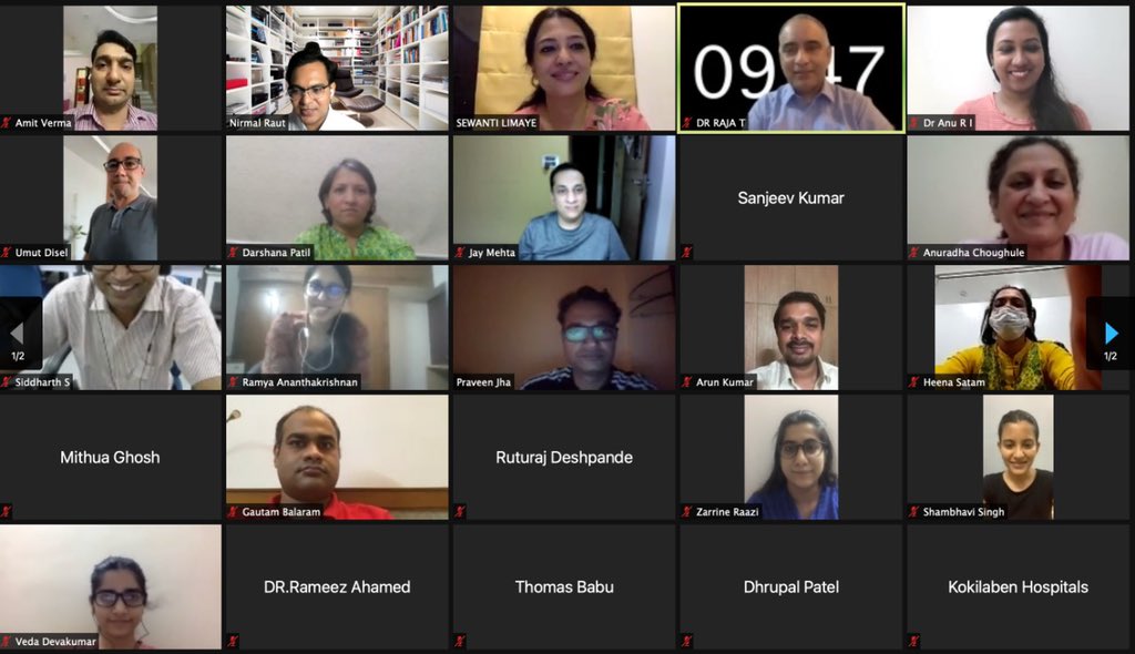 oncologician's tweet photo. “Tell me and I forget, teach me and I may remember, involve me and I learn”
Weekly Virtual Molecular tumour board - learning was never so much fun @SewantiLimaye @RAJATRAJ @UmutDisel @Shaheenah1 @51klm @anu_iris @VastavSiddharth @khizmatghar @shrirangwar @arunkumaronco https://t.co/JLMmo2B1mr