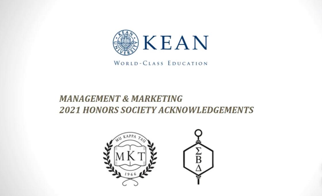 We are super proud of our Marketing and Management Honors Students 2021🎓, Despite the pandemic and personal struggles, they persevered and finished their academic year strong. #KeanHonors #KeanCBPM #CougarsClimbHigher