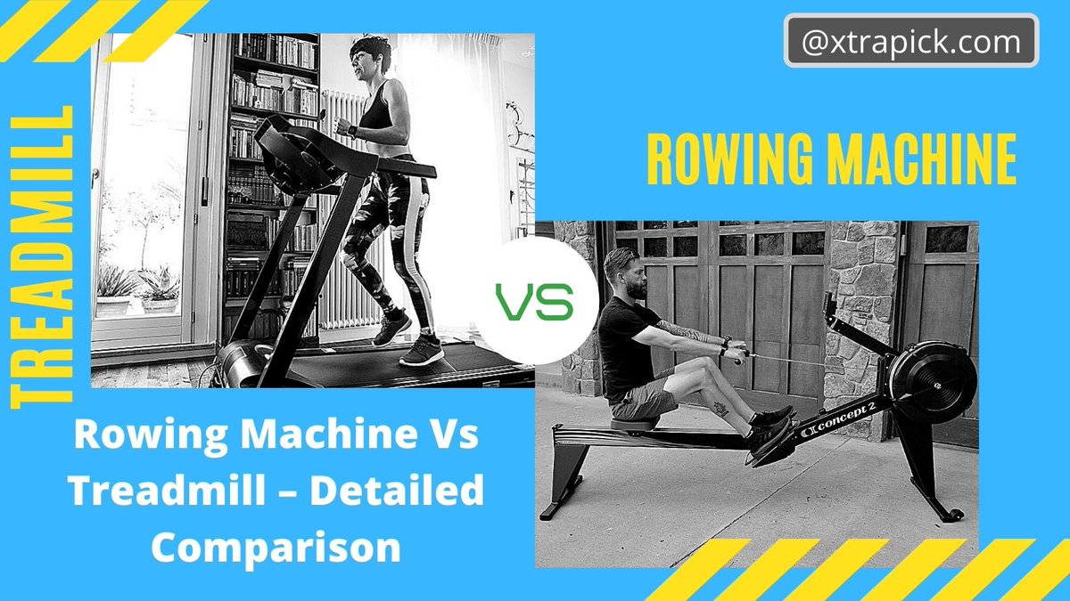 xtrapick's tweet image. If you are looking for a workout machine and you are confused in rowing machine and treadmill which one to choose then our article Rowing Machine Vs Treadmill can help you out.  xtrapick.com/rowing-machine…    #rower #rowingmachine #rowingmachinevstreadmill