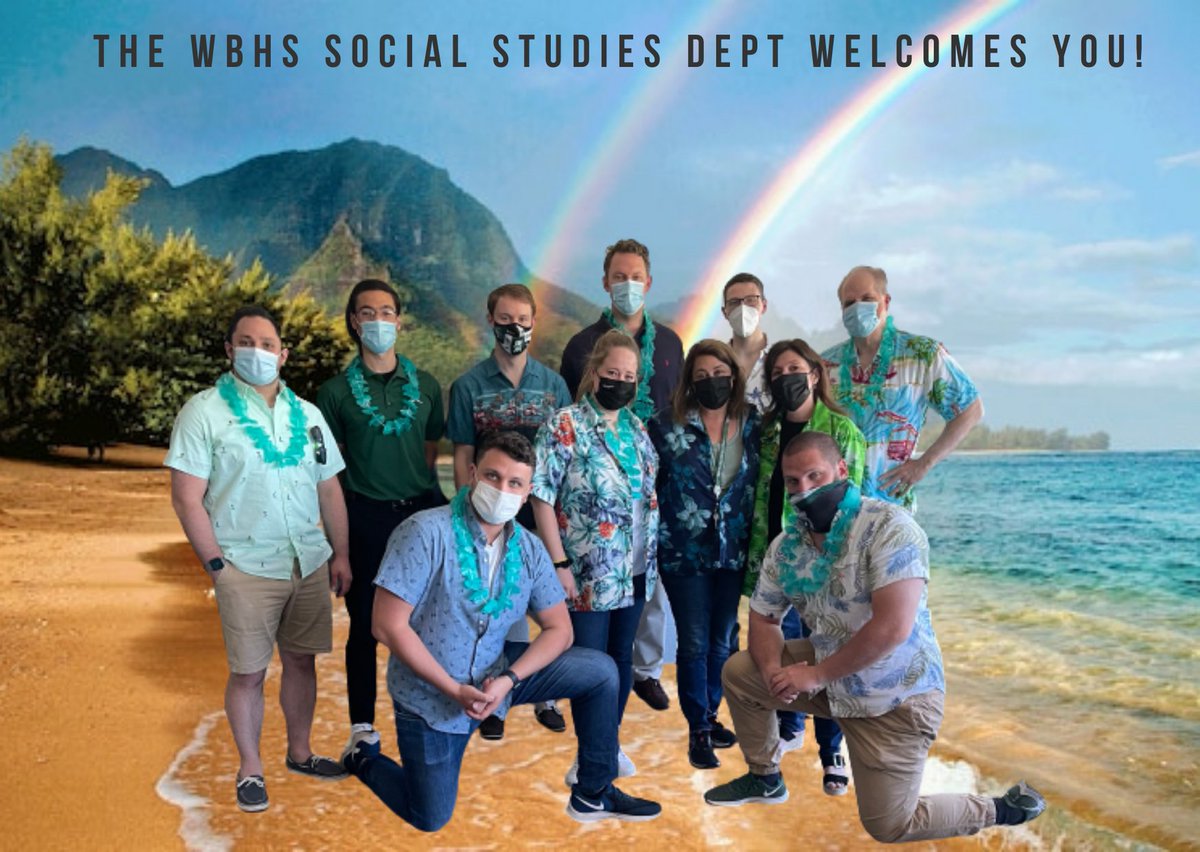 It's "Twinning Tuesday" with the social studies department for Staff Appreciation Week!🏝️🌺☀️#WBStaffappreciaiton