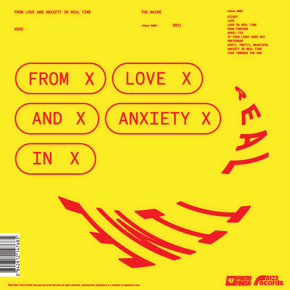themaine's tweet photo. On the 9th of July we present XOXO: From Love And Anxiety In Real Time. The 8th studio album from a band called The Maine. This one is for all of you. ❤️ https://t.co/Bc1EiYOo3m
