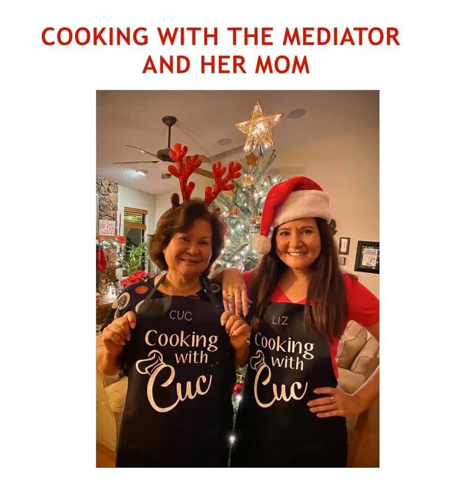 Reminder to join us and CFAWL for Cooking with the Mediator tonight at 7:00 p.m.!! During tonight’s event, Bankruptcy and Mediation Attorney, Liz Foshee McCausland, and her mom, Cuc Foshee, will teach how to make Vietnamese Summer Rolls! See you soon!