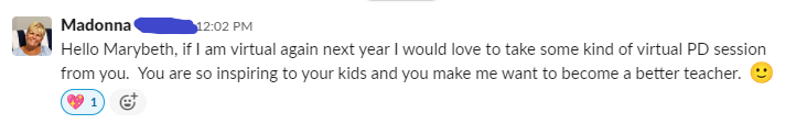mrspennaela's tweet photo. So this happened today.....Crying 😭buckets #teacherappreciation #validating #ineededtohearthis #virtualteacher #youneverknow #hcsmela https://t.co/sXlJaRUEwS