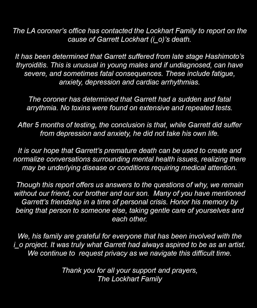 Statement from the Lockhart family