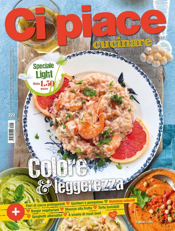 In #edicola vi aspetta un numero ricco di #ricette leggere, colorate, gustose e creative. Da non perdere 😎 #cipiacecucinare #light #food #martedì #18maggio