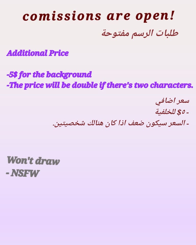 Zuhour34734305's tweet photo. Comissions are open !!!
Dm me if u r interested
Retweet is really appreciated
mention if u know someone is interested.
Thank u 💞
#commissions #comissionsopen #digitalart #digitalcomission #artshare #ArtistOnTwitter #animeboys
#furry #cute #Commission https://t.co/uNaOqcFBlP