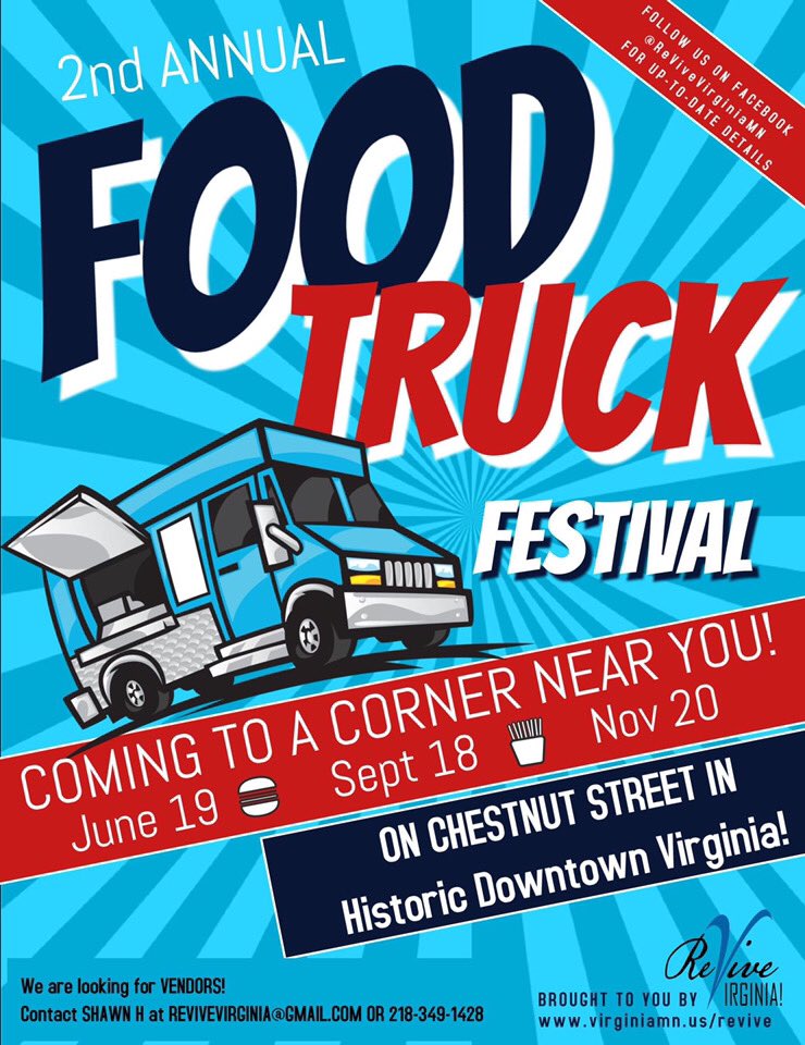 Planning continues for the food truck festival here in Virginia. Last year the social distanced food truck festival generated a ton of income for local downtown businesses impacted by Covid-19.