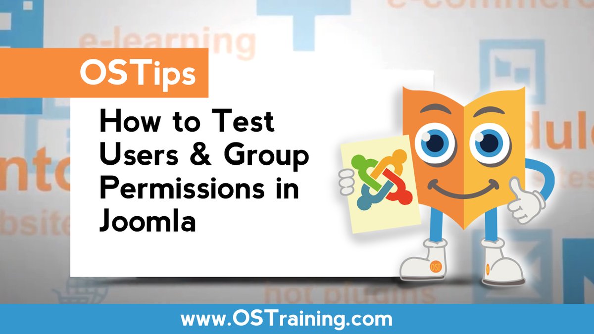 OSTraining's tweet photo. New OSTips: How To Test Users and Group Permissions in Joomla
Check out a plugin from #joomlashack called Shack user Switching.
https://t.co/onH8w9X5RB
#joomlers #joomlatraining #joomlatips #ostraining #workfromhome #siteadmins #siteadministrativo #joomlaweb #joomlawebsite https://t.co/N41QJN6k4d