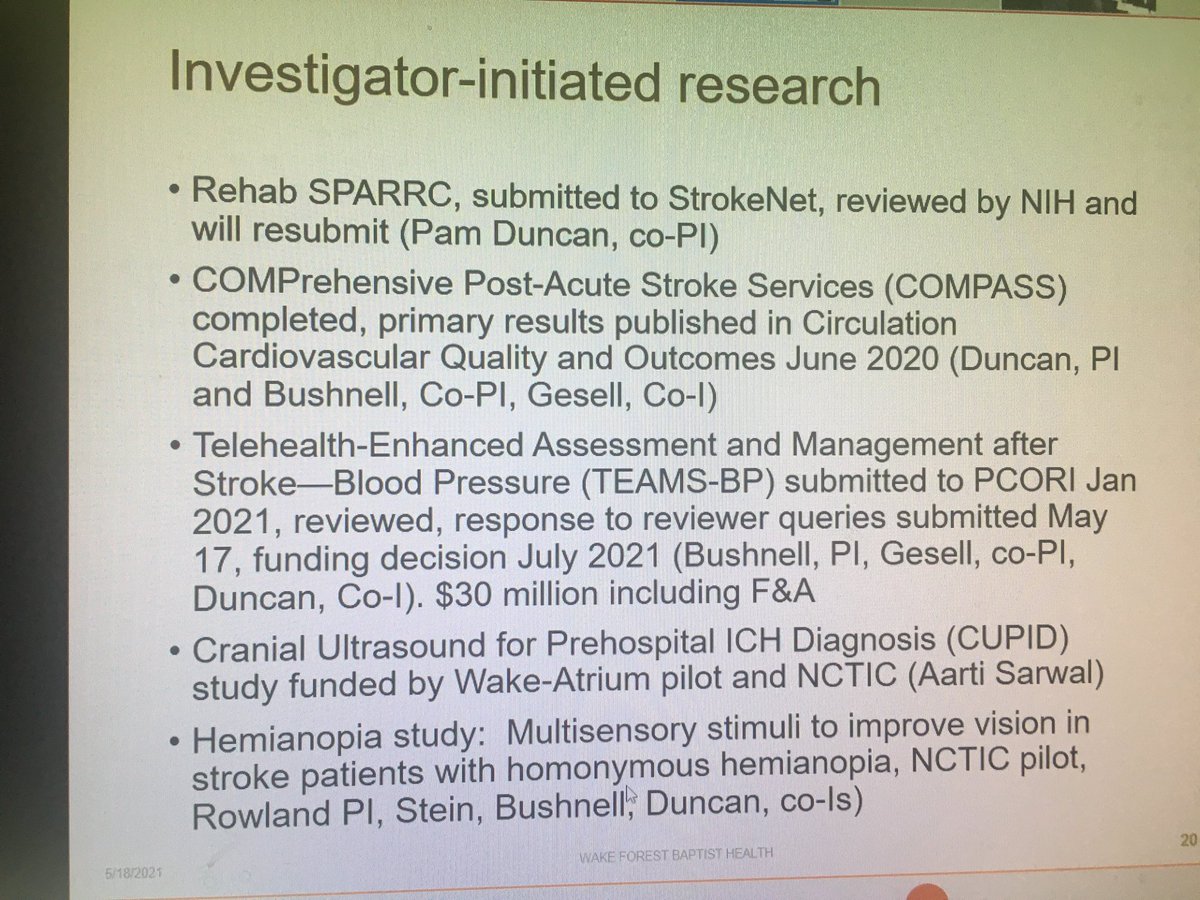 Rebecca Erwin Wells, MD, MPH, FAHS, FAAN (@rebeccawellsmd) on Twitter photo #stroke research is so important to improve the care of our patients, and <a href="/WakeNeuro/">WFBH Neurology and Neurosurgery</a> is leading the way with work by <a href="/CBushnellMD/">Cheryl Bushnell, MD, MHS, FAHA</a> <a href="/aartisarwal/">Aarti Sarwal, FNCS, FAAN, FCCM, RPNI, Professor</a> @timeisbrain Drs Pam Duncan, Stacey Wolfe and others. #congrats #stroke research is so important to improve the care of our patients, and <a href="/WakeNeuro/">WFBH Neurology and Neurosurgery</a> is leading the way with work by <a href="/CBushnellMD/">Cheryl Bushnell, MD, MHS, FAHA</a> <a href="/aartisarwal/">Aarti Sarwal, FNCS, FAAN, FCCM, RPNI, Professor</a> @timeisbrain Drs Pam Duncan, Stacey Wolfe and others. #congrats