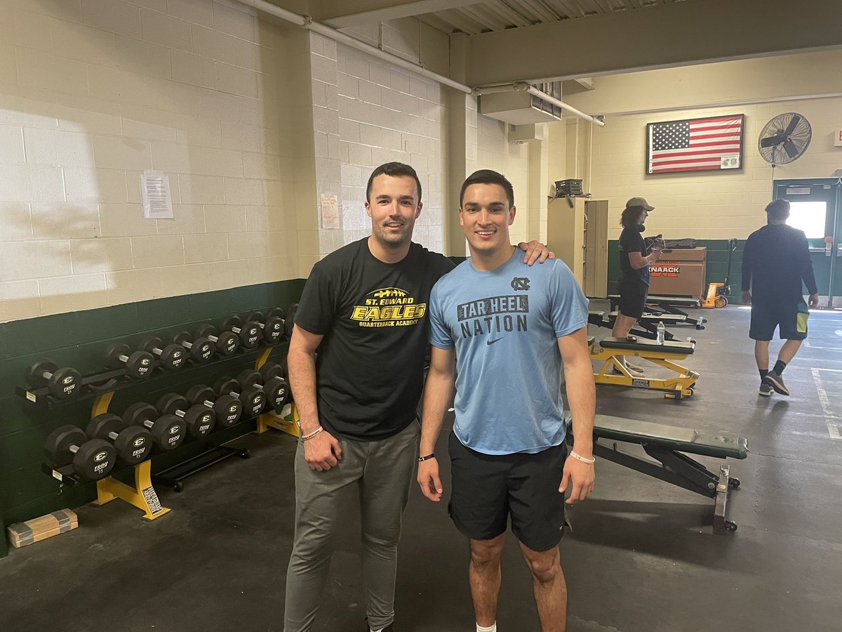 Great catching up with former basketball player <a href="/T_schmock22/">Tommy Schmock</a> and former football player <a href="/RealJimmyKeefe6/">Jimmy Keefe</a> . Both recently won Male athlete of the year at Gannon and Findlay. Jimmy training and heading out to play in Germany and Tommy training for his last year at Findlay #edsup