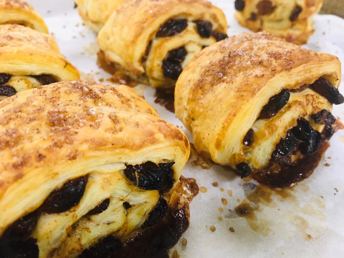 That's our vegan almond desserts just out of the oven!