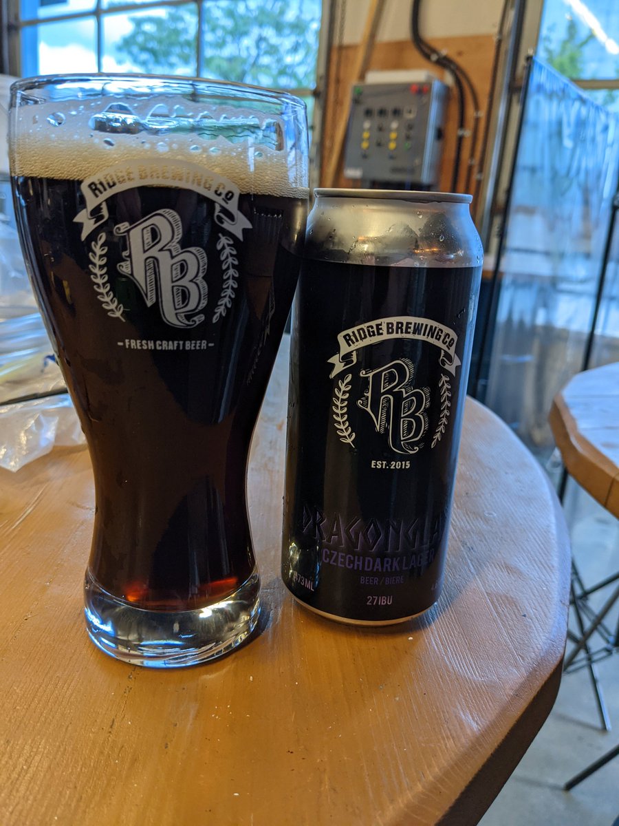 Dragonglass, our Czech Dark Lager, is back on for cans and growlers, and hopefully glasses soon! #bccraftbeer #mapleridge