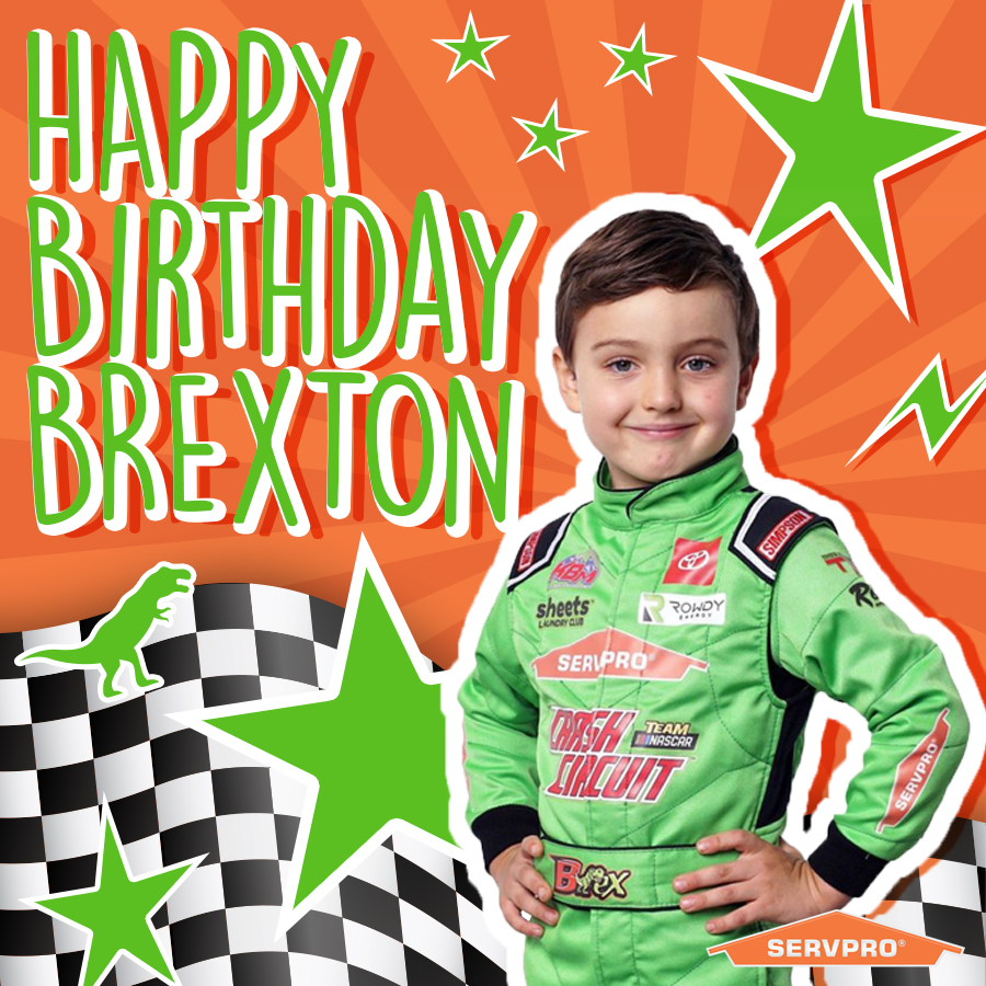 From the SERVPRO family, happy 6th birthday
<a href="/brextonbusch/">Brexton Busch</a>