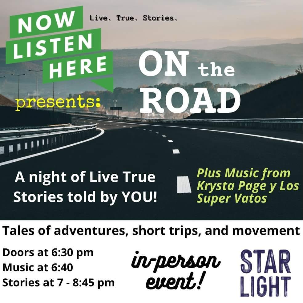 BGordonThompson's tweet photo. Live storytelling this Thursday in Cambridge! Shout out to @CentralSQBID for bringing #StarlightSq to life!
Check out "Now Listen Here presents: On The Road! True stories of Trips, Trails, and A" on Eventbrite!
https://t.co/JImT5VrC5U https://t.co/YLQwtDkdpr