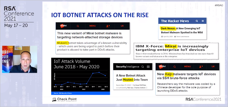 CheckPointSW's tweet photo. #IoTbotnet attacks are on the rise, "and its about to get worse as #cryptocurrencies rise to popularity", says Itzik Feiglevitch, "Without fictional security polices for IoT devices &amp; threat prevention, we could run into a rage of cyberthreats spawning from unprotected devices." https://t.co/92BRweGOS8