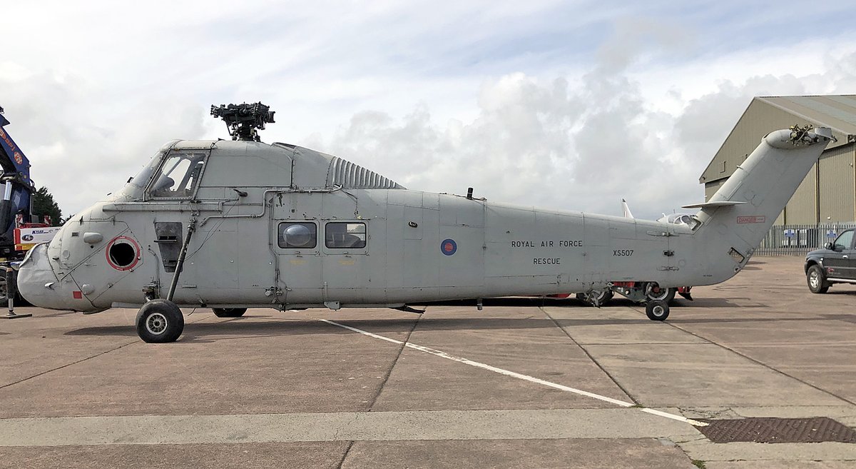 New arrival at SWAM today ...Wessex HU.5 XS507, will be on display in the hangar when we open this weekend 22nd &amp; 23rd May