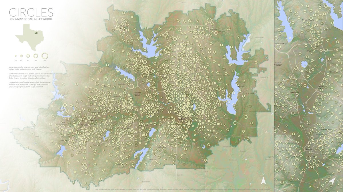 Big thanks to <a href="/John_M_Nelson/">John Nelson</a> &amp; <a href="/URISATexas/">URISA Texas</a> for his demo on mapping tips &amp; tricks with <a href="/ArcGISPro/">ArcGIS Pro</a>. Very informational &amp; entertaining presentation! John takes advantage of many cartographic techniques to simplify the map &amp; increase its impact on the audience. Final map below! #GIS