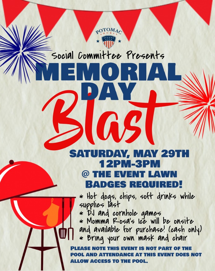 There's no better way to spend the holiday weekend than making memories with family and neighbors. Residents - join us at our Memorial Day Blast this weekend on Saturday, May 29th!

Ready to become our newest resident? Learn more at potomacshores.com