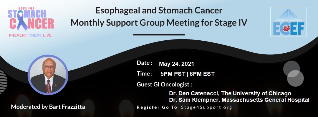 Have you registered for our monthly Esophageal and Stomach Cancer Monthly Support Meeting? May 24th, 5pm PST. Link to register is below! We hope to see you there! us02web.zoom.us/meeting/regist…