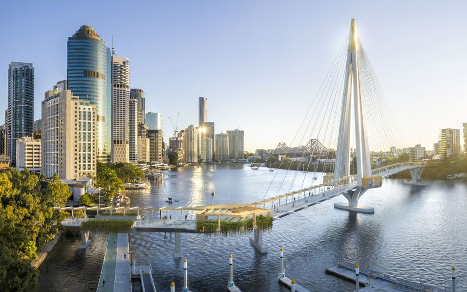 #BrisbaneCityCouncil has submitted a planning proposal for #KangarooPointGreenBridge connecting Alice Street in the CBD to Scott Street in Kangaroo Point.
#Australia #Brisbane #infrastructure #architecture #construction #sydneybuild #australiabuild #green #eco #ecoconstruction https://t.co/uZ3BvZeF0E