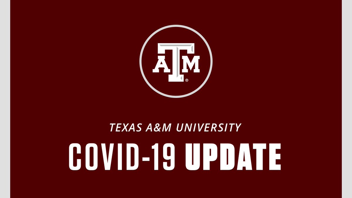 Face coverings are no longer required on Texas A&amp;M University campuses, in accordance with the executive order issued today by Texas Gov. Greg Abbott.

Individuals who have not been vaccinated are still encouraged to wear face coverings: tx.ag/518Update