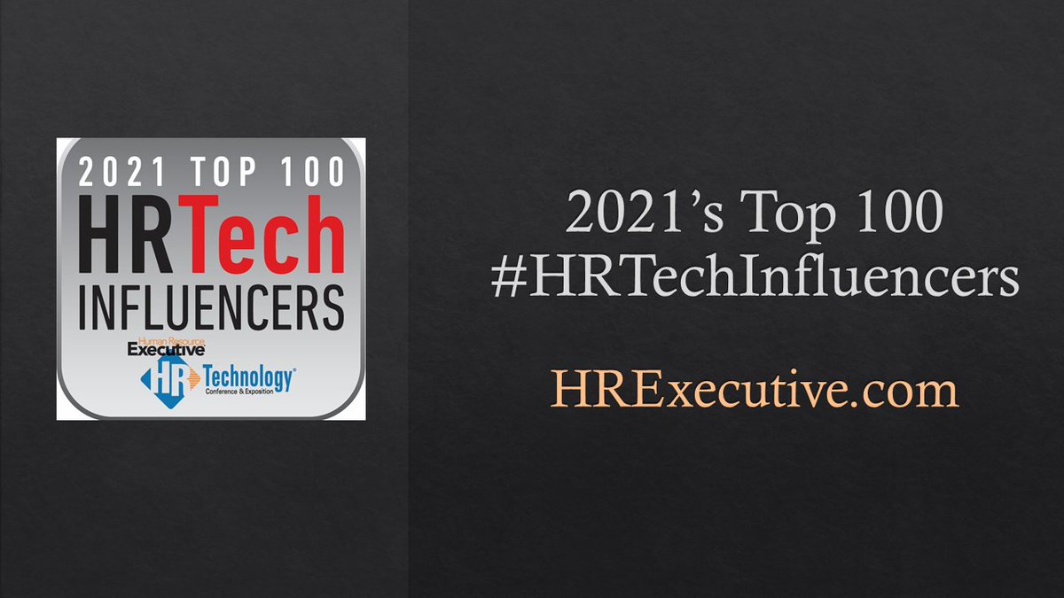HRExecMag's tweet image. Our 2021 #HRTechInfluencers list is out. From #innovators and analysts to #DiversityandInclusion and #talentmanagement experts, learn more about the #HR #thoughtleaders that are changing the #HRTech industry hrexecutive.com/top-100/