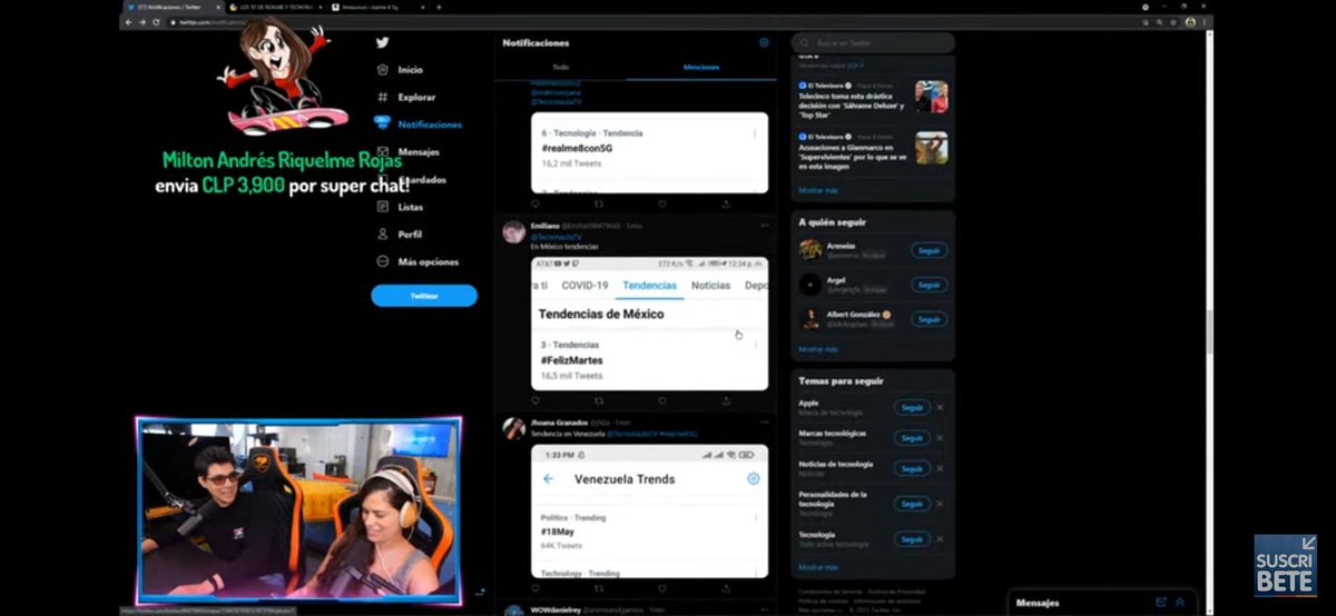 Richards_smith's tweet photo. Desde Ecuador en directo #realme8con5G https://t.co/PdJygk0Vl1