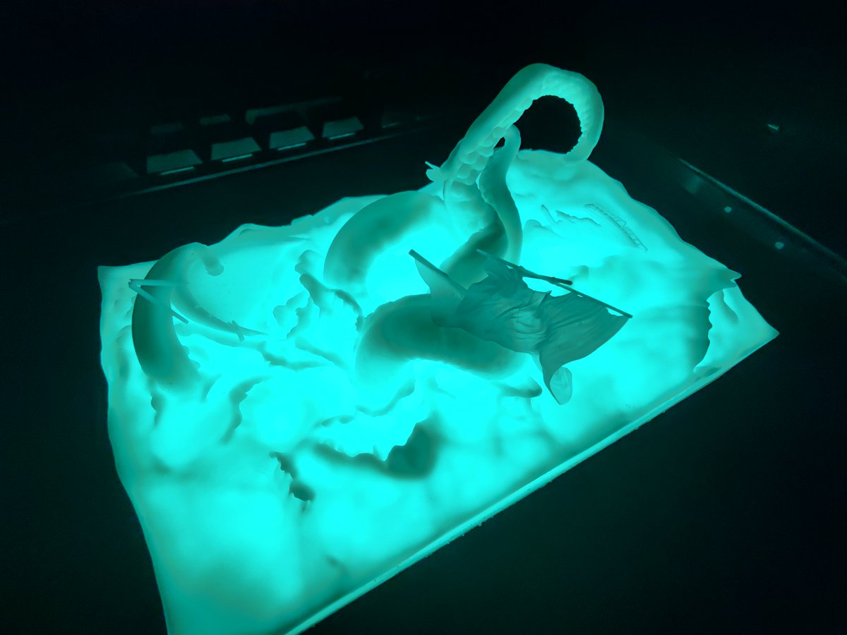 DaQuteness's tweet photo. I have a very difficult freelance job taken on at the moment so until June 1st I can only stream weekends, I don't have the power to stream after 10h of work. 

BUT here's my first complex 3D print finally! https://t.co/HxuZKHqiNZ