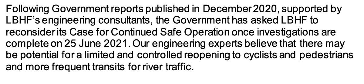 Re-OpenOurRiver (@openourriver) on Twitter photo Letter received from <a href="/grantshapps/">Rt Hon Sir Grant Shapps</a> says that he will re-open #hammersmithbridge this summer! Ferry Service no longer required! #ReOpenOurRiver #ROOR Letter received from <a href="/grantshapps/">Rt Hon Sir Grant Shapps</a> says that he will re-open #hammersmithbridge this summer! Ferry Service no longer required! #ReOpenOurRiver #ROOR
