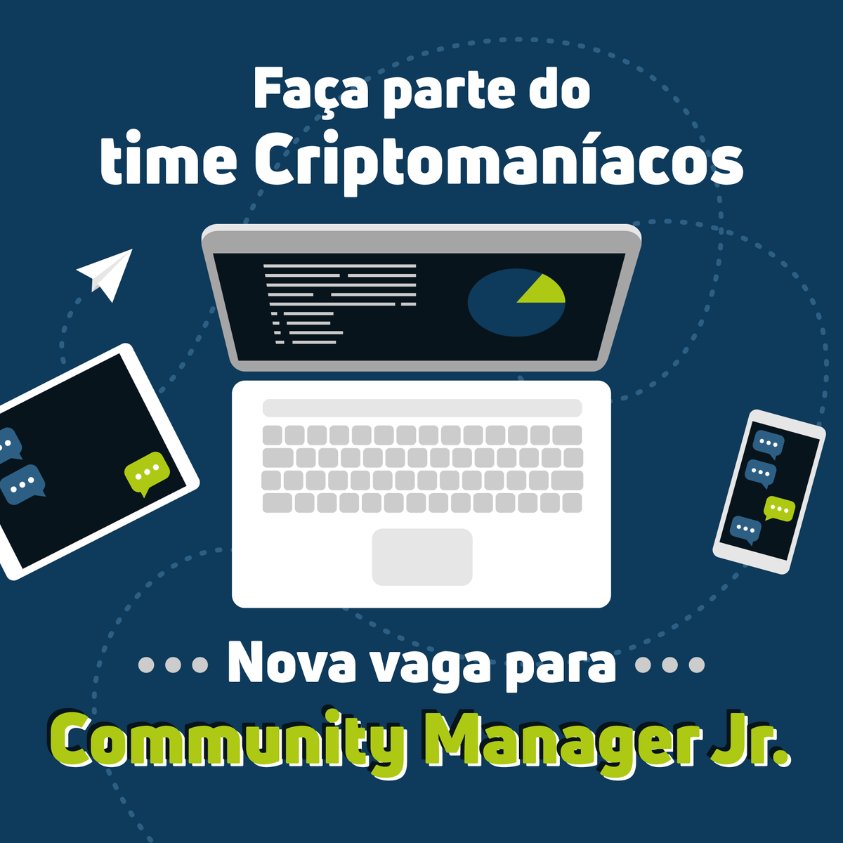 RennoGuil's tweet photo. Procura-se: Community Manager Jr. 🤩

É apaixonado por criptomoedas e quer fazer a diferença contribuindo na jornada cripto de milhares de pessoas pelo Brasil?

Se a sua resposta for sim, essa vaga muito provavelmente foi feita para você.

https://t.co/H4XtCsR7e7 https://t.co/NpQvGP2wYR