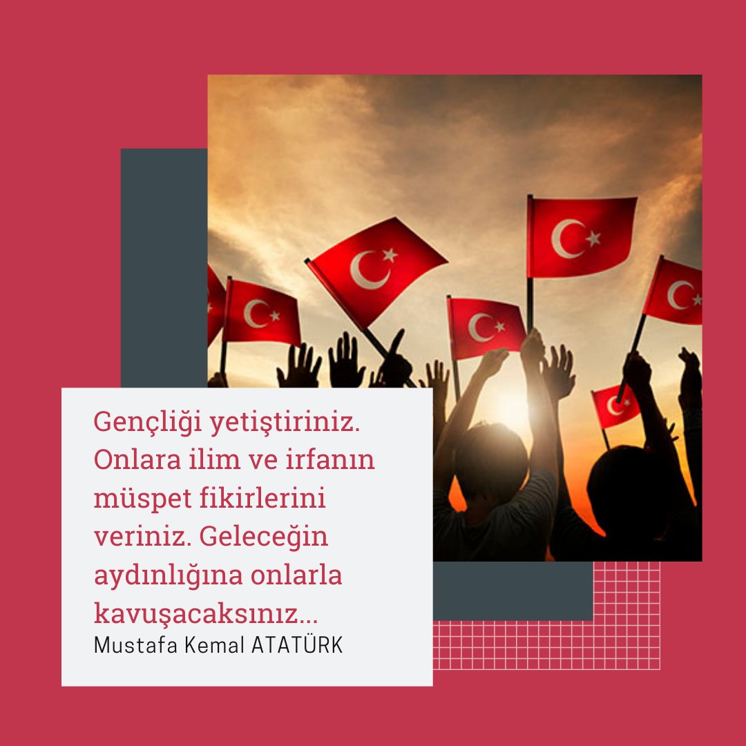 19 Mayıs Atatürk'ü Anma Gençlik ve Spor Bayramı Kutlu Olsun. #19MayısGenclikveSporBayramı #19mayıs #19mayıs1919