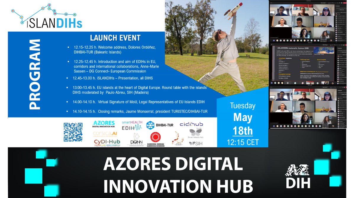 azoresdih's tweet photo. O evento de lançamento do iSLANDIHs culminou com a apresentação de um vídeo que marcou a assinatura digital do memorando de entendimento para a criação do consórcio insular.
#evento #iSLANDIHs #azdih #azoresdih #azores #parceria #enta #ccipd #uac #ota #nonagon @FRCTAzores https://t.co/4IFdWGq3t4