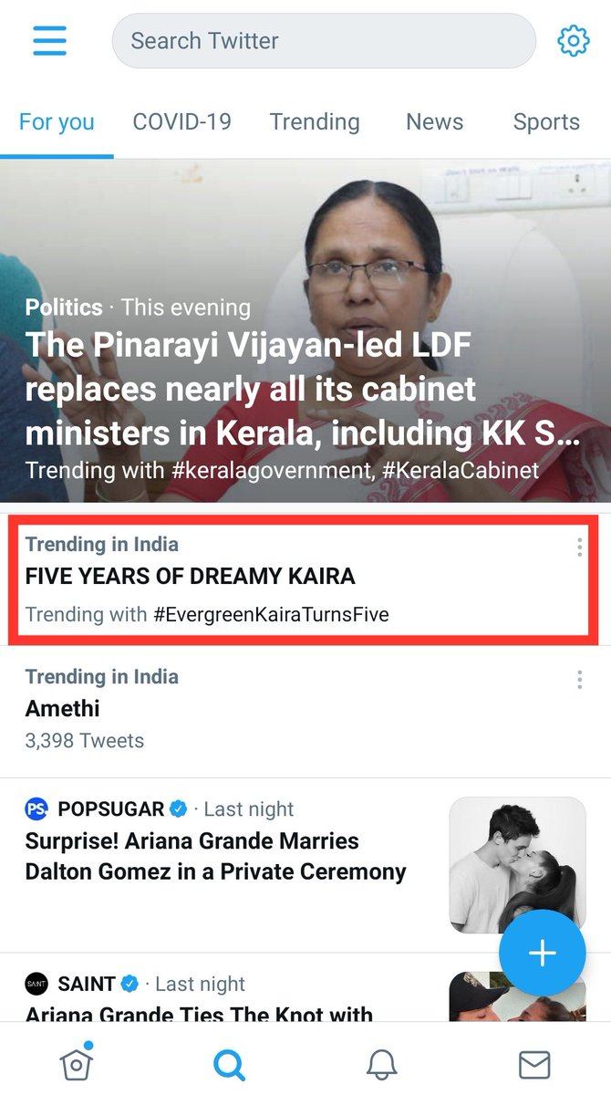 TeamShivangiJ's tweet photo. Trending trending! 
.
FIVE YEARS OF DREAMY KAIRA #EvergreenKairaTurnsFive https://t.co/xp9QrpOika